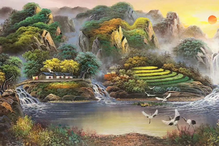 Quà tặng khách hàng ý nghĩa là tranh phong thủy